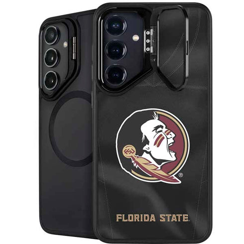 Florida State University Black Jersey Galaxy S24 FE Kickstand Case
